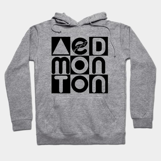 Edmonton Word Puzzle Hoodie by Edmonton River